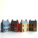Vintage Primitive Folk Art Miniature Wood Buildings