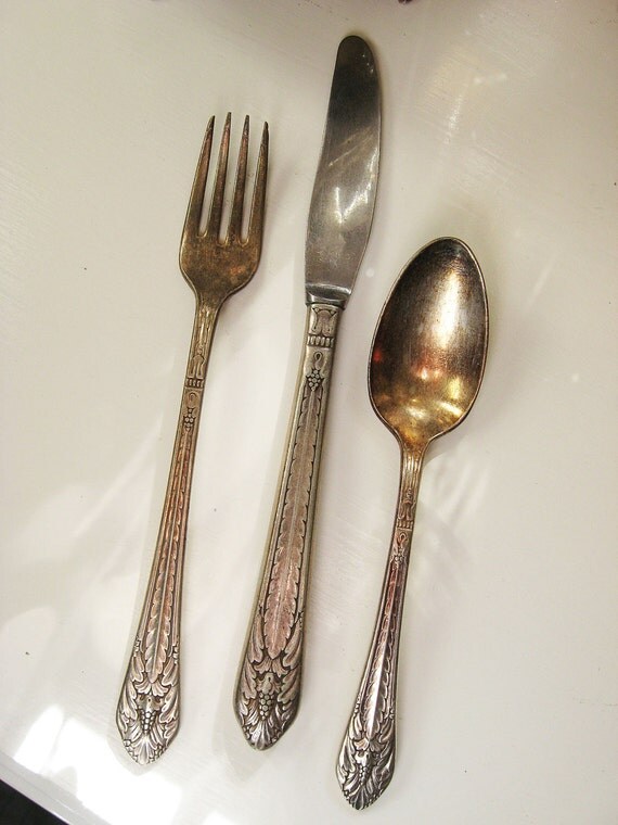 Antique Silverware Silverplate Flatware 1847 Rogers Bros.