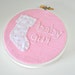 CLEARANCE - Baby Girl Baby Pink Embroidery Ornament