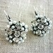 Earrings with Beads and Rhinestone