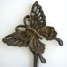 Hand Painted Butterfly Iron Hook
