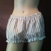 UK 8 / US 4 brown and white stripe shortie bloomers