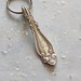Spoon Key Chain with N Monogram Vintage Silver Plate Silverware Key Ring Last One