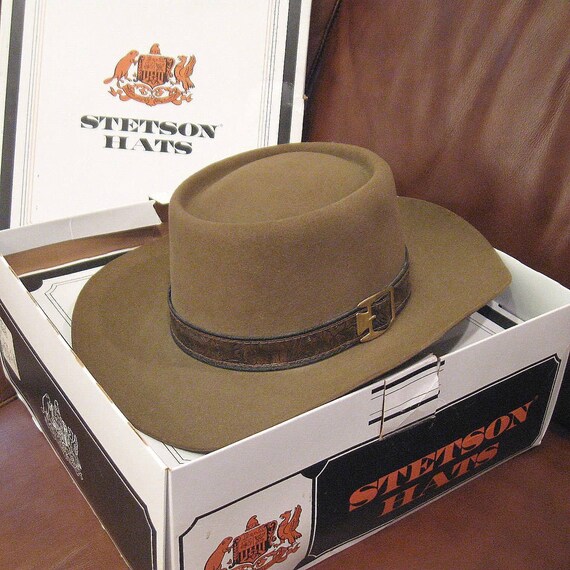 Stetson Cowboy Hat 4X Beaver Chocolate Brown 7 3/8