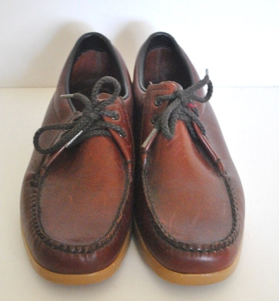 Vintage Dexter Lace Up Shoes/ Burgundy Leather by miskabelle