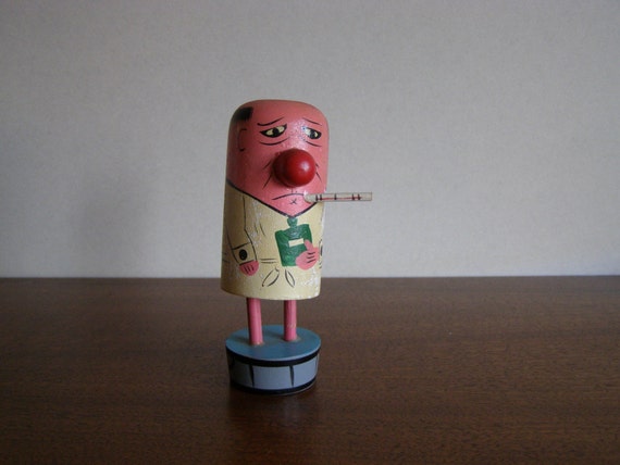 Vintage Wooden POPSIE Toy by PRIDE CREATIONS sick sick sick