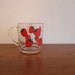 Vintage Glass Strawberry Mug
