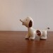 Vintage Tiny Dog Figurine with Moving Head - Nodder - Bobbler - JAPAN