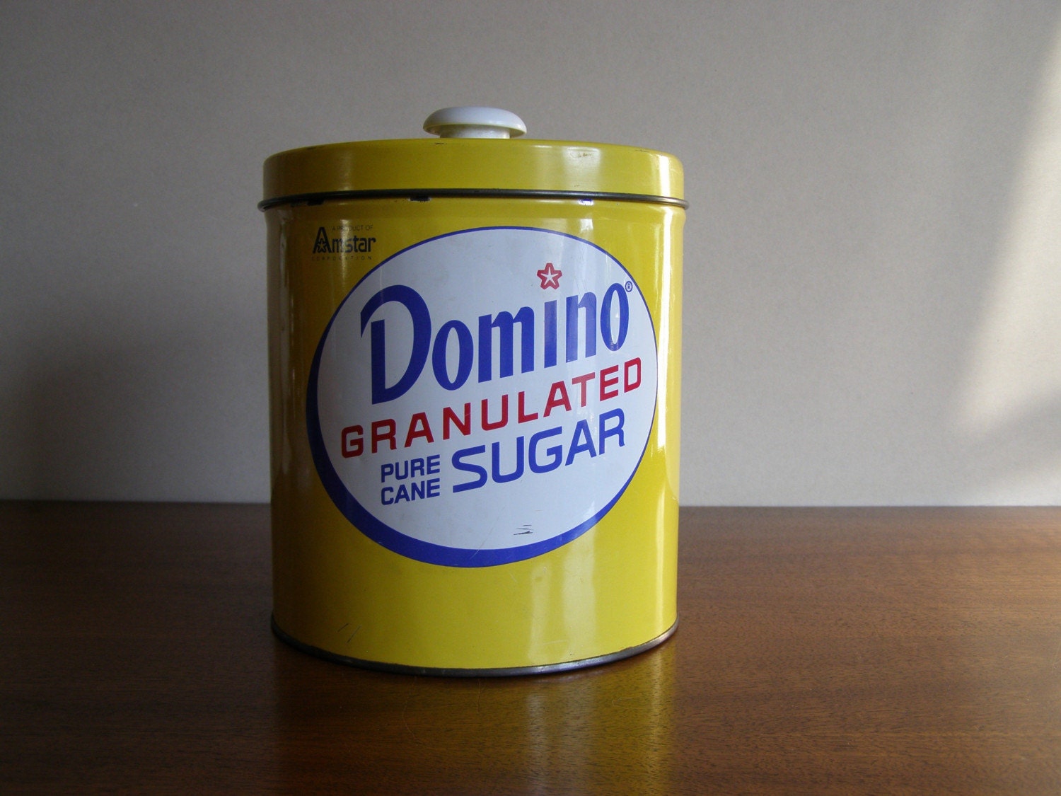 Vintage DOMINO SUGAR Tin / Canister with Lid