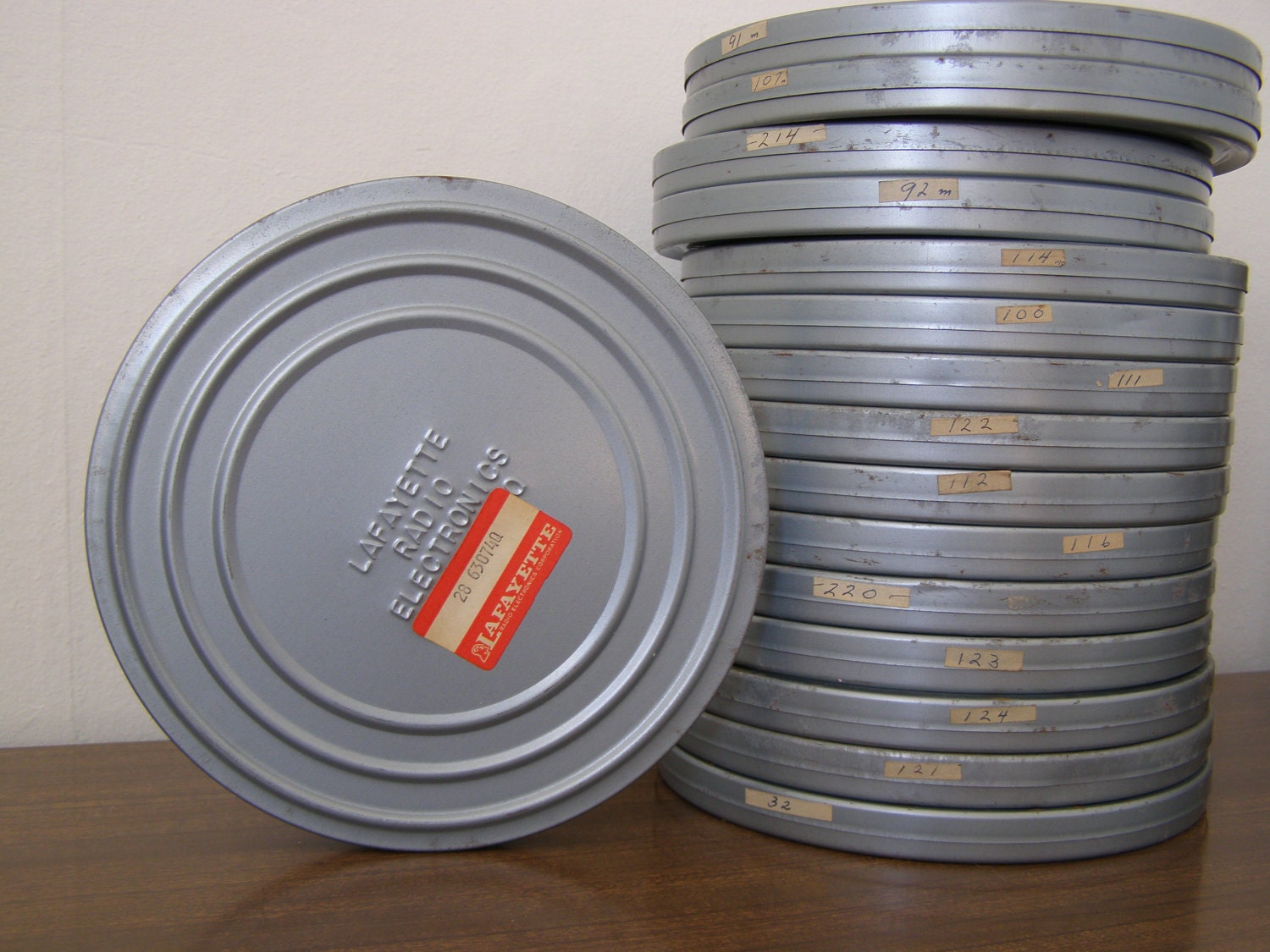RESERVED Vintage 8mm Film Canisters Lafayette Radio