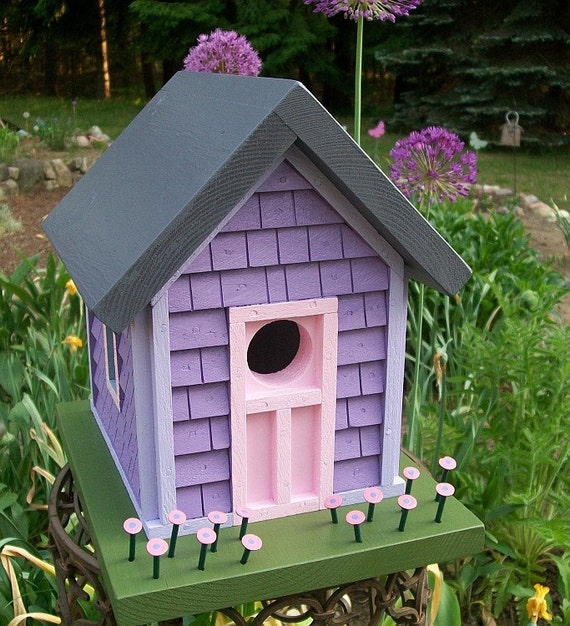 Birdhouse Donette's Cottage with Shake Shingle Siding