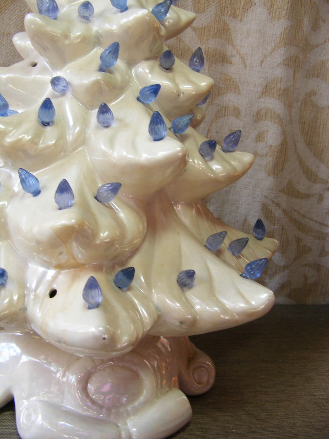 Vintage White Ceramic Christmas Tree 