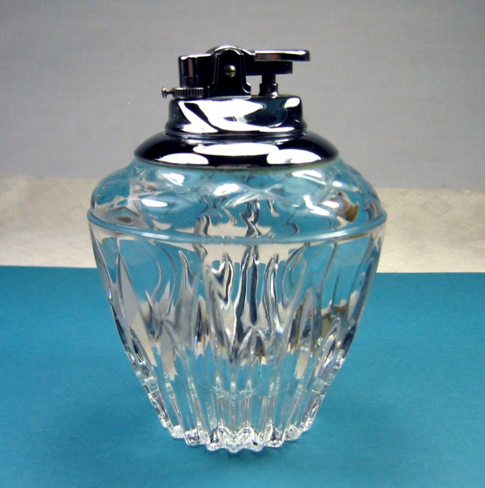 Vintage Retro Glass Cigarette Lighter.