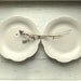 Four Vintage Scalloped Ironstone Plates