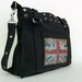 Pistol Belts and Tea. Hand Painted Vintage Military Style Bag