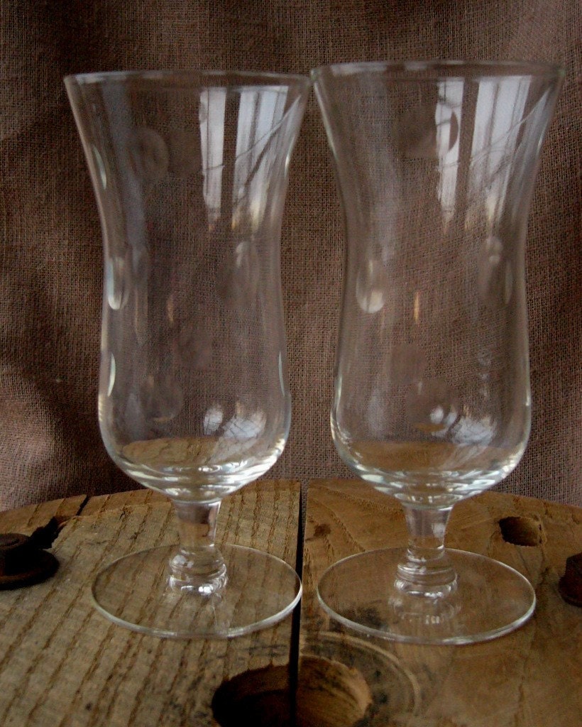 Polka Dotted Parfait Glasses