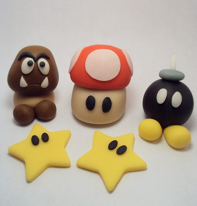 Mario Super Pack Cake Decorations