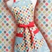 Vintage inspired Apron with a retro style kitchen motif with multi color dots