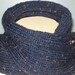 Unisex hand knitted scarf,blue,country naturals