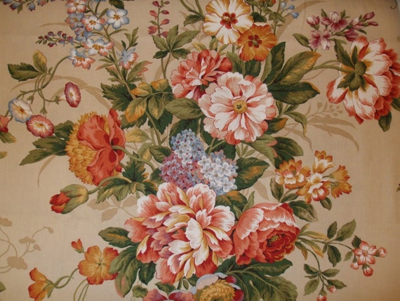 Jay Yang 100% Cotton Floral Screenprint Fabric