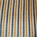 Blue & Gold Cut Velvet Stripe Upholstery Fabric