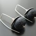 Sterling Black Crackle Agate Stone Earring by Joy Kruse Wild Prairie Silver Jewelry