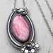 RESERVED Rhodocrosite Stone Sterling Necklace Wild Prairie Silver Jewelry