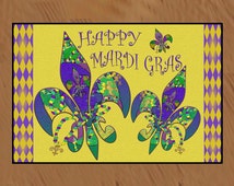 mardi gras rug