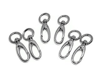 6 Large Eye Nickel Clasps Free U.S. Shipping