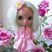 Blythe Doll Dress...2 Piece Outfit for BLYTHE in Pink and Yellow.....Dress, Jacket, and Hair Barette