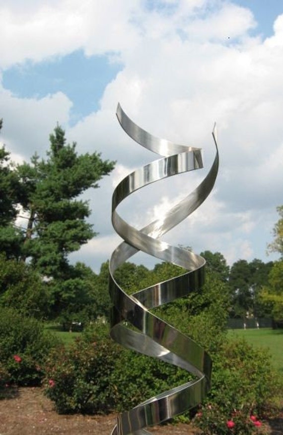 Modern Abstract Stainless Steel Metal Sculpture Garden