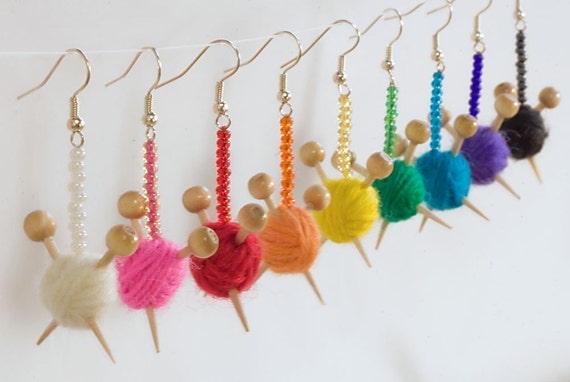 Surgical Steel Hooks for Yarn ball earrings
