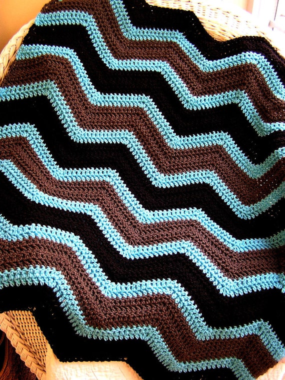 Neue chevron zick zack baby decke häkeln von jdcrochetcreations