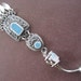 Last One! Belly Button Ring Jewelry- Teal Turquoise Stone Dangle Chandelier Navel Piercing