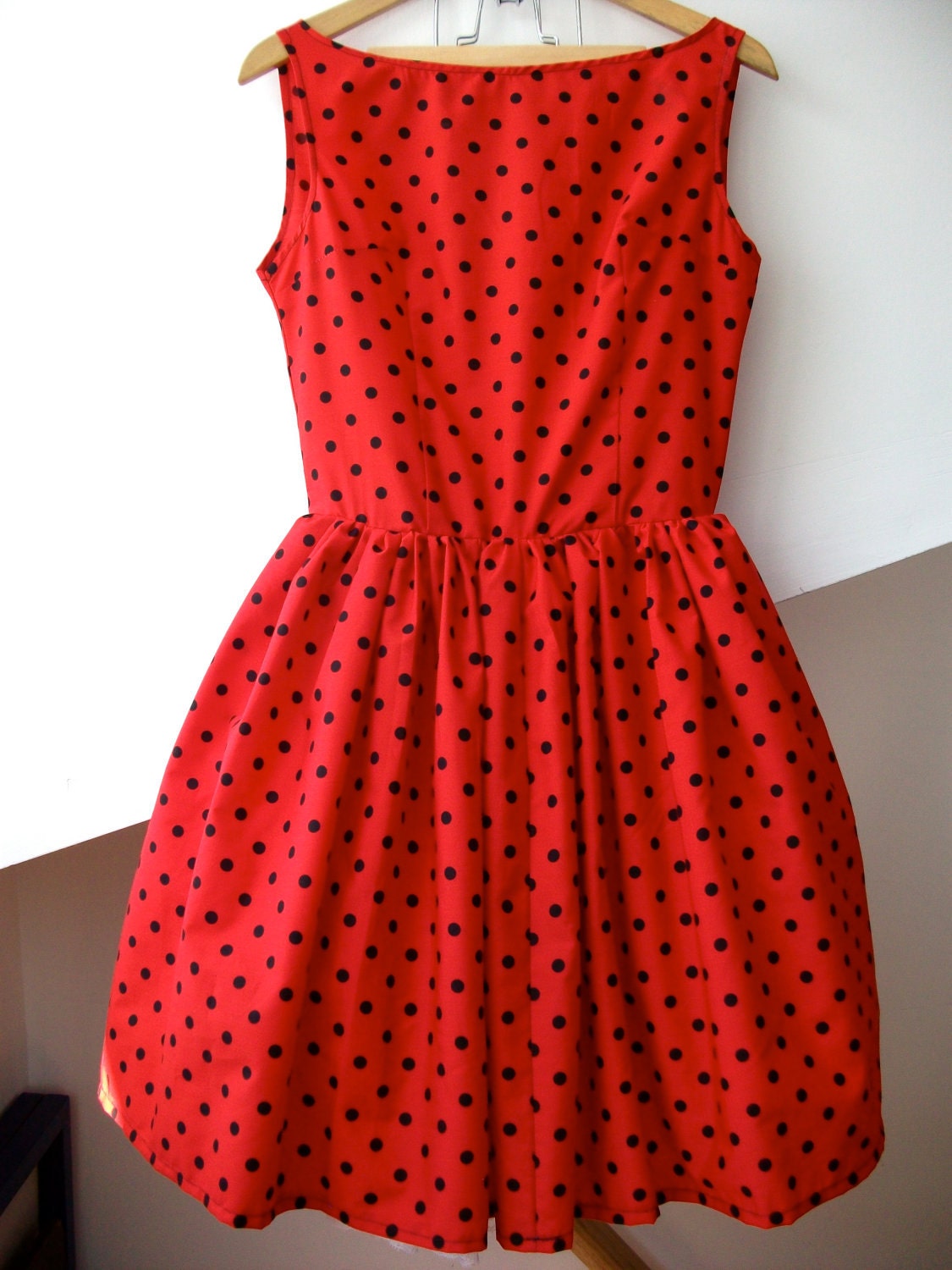 RESERVED Ladybug Lindy Hop Dress