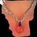 Macrame Necklace Lampwork Rose Pendant Hippie Boho Direct Checkout