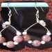 Christmas in July Rhodonite Gemstones Earrings Wire Wrapped Earrings Heart Chakra Energy Dangle Earrings Chakra Jewelry