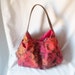 Hobo bag - Handmade Bright Summer handbag - Flower print purse - READY TO SHIP