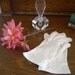 Gloves-Vintage gloves- 1950s white cotton with daisies