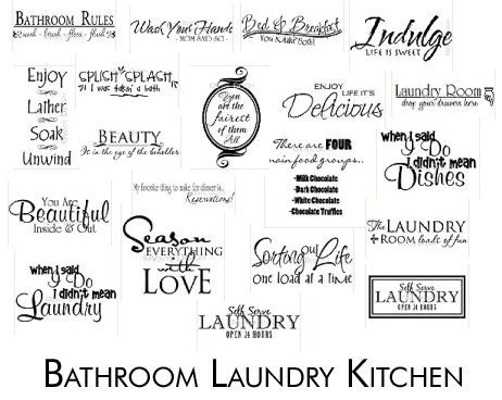 Download BATHROOM LAUNDRY KITCHEN Vector Art SVG EPS AI Cricut Vinyl