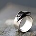 Oxidized Sterling Silver Calla Lily Ring