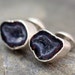 Geode Cuff Links in Sterling Silver- Custom Made- Choose Your Geodes- Unusual Colours