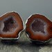 Geode Cuff Links in Hammered Sterling Silver- Custom Made- Choose Your Geodes