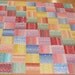 Handmade Colorful Reproduction Split-Rail Scrap Lap Quilt