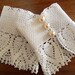 Crocheted Bridal Gloves Victorian Style White Lace Gloves -Pearl Buttons Wedding French Paris Romantic