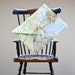 Upcycled Map Envelopes from Vintage Atlas Pages Set of 6 (C6)