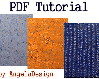 eBook PDF Tutorial - Polymer Clay Faux Tweed Fabric Sheet Tutorial