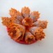 Unusual Pendant - Faux Pencil shavings Polymer Clay Circle Pendant