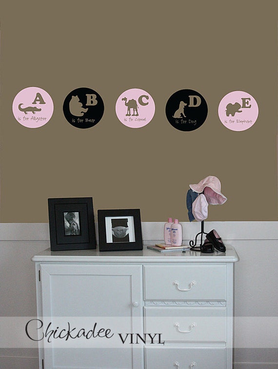Items similar to Alphabet A to Z vinyl wall decals on Etsy
