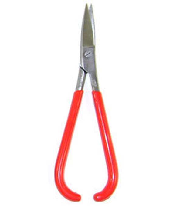 Jewelers Metal Shears Curved With Return Spring